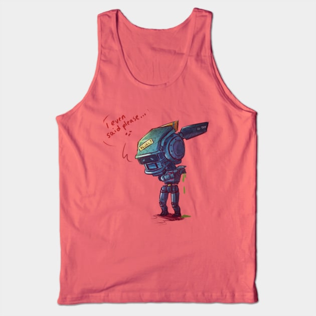 Chappie Says Please Tank Top by Tiffa